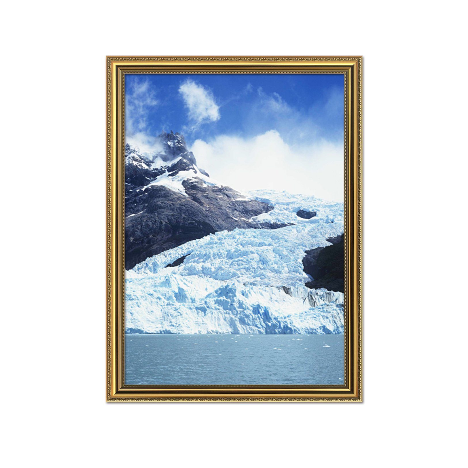 3D Ice Sea 024 Fake Framed Print Painting Wallpaper AJ Creativity Home 