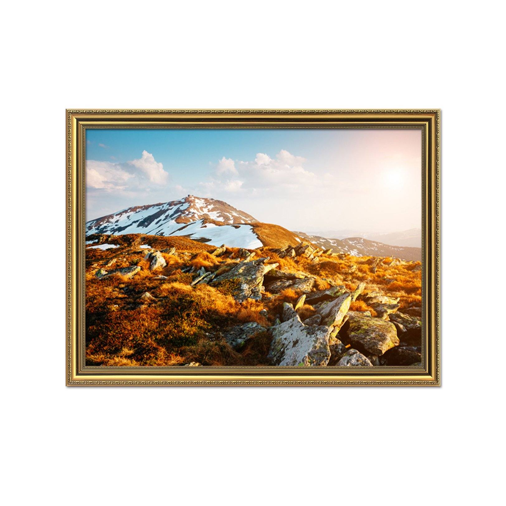 3D Hillside At Dusk 172 Fake Framed Print Painting Wallpaper AJ Creativity Home 