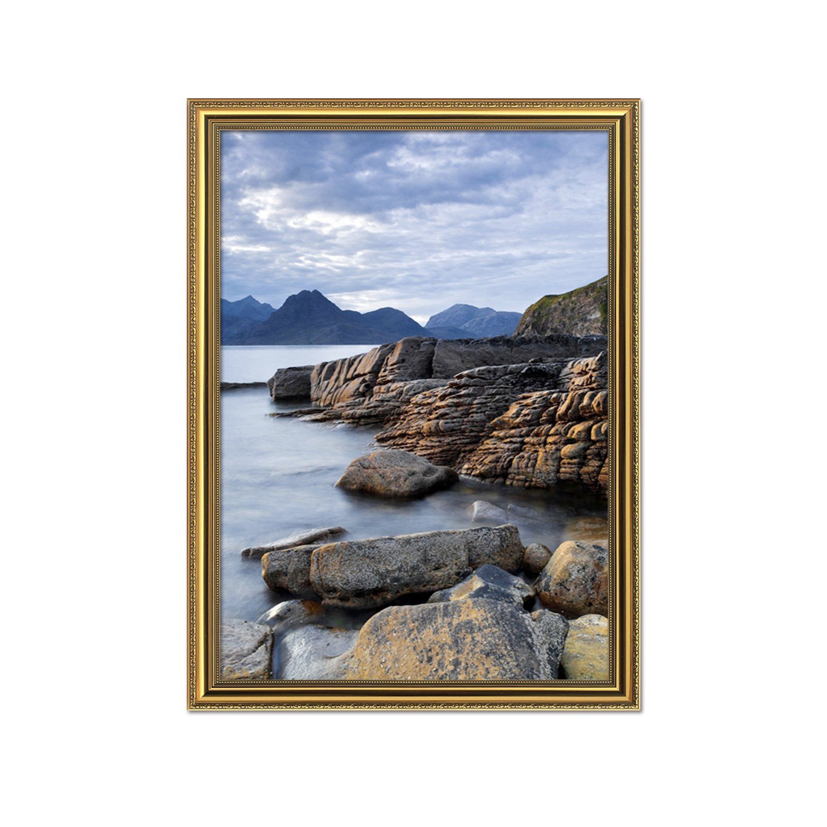 3D Seaside Slope 083 Fake Framed Print Painting Wallpaper AJ Creativity Home 