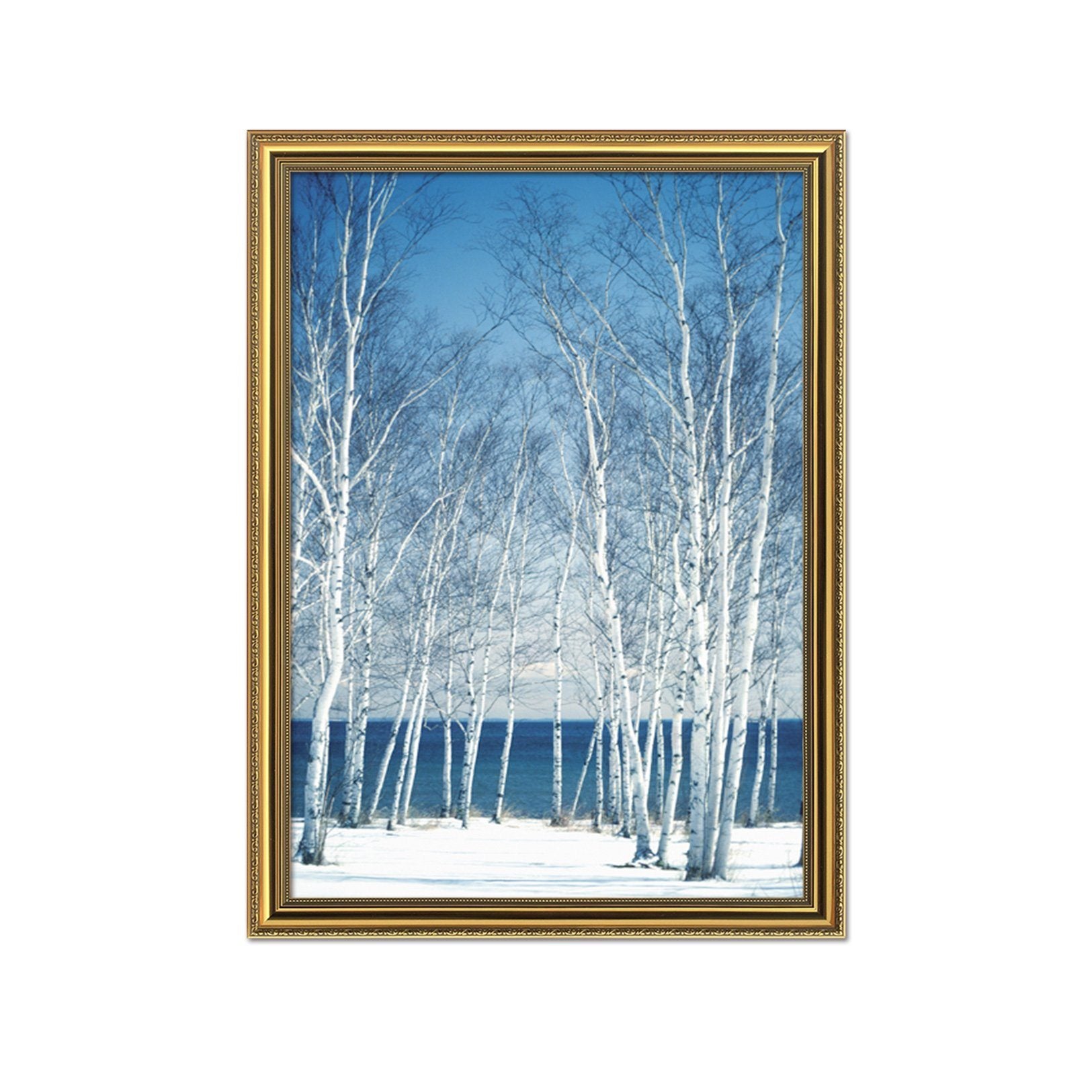 3D Snow Woods 033 Fake Framed Print Painting Wallpaper AJ Creativity Home 