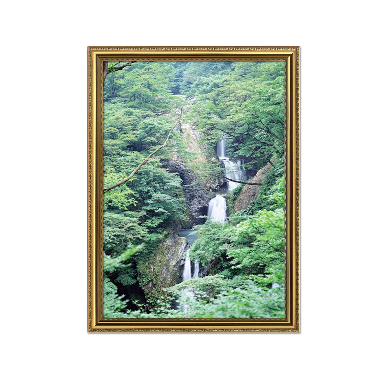 3D River Foreste 056 Fake Framed Print Painting Wallpaper AJ Creativity Home 