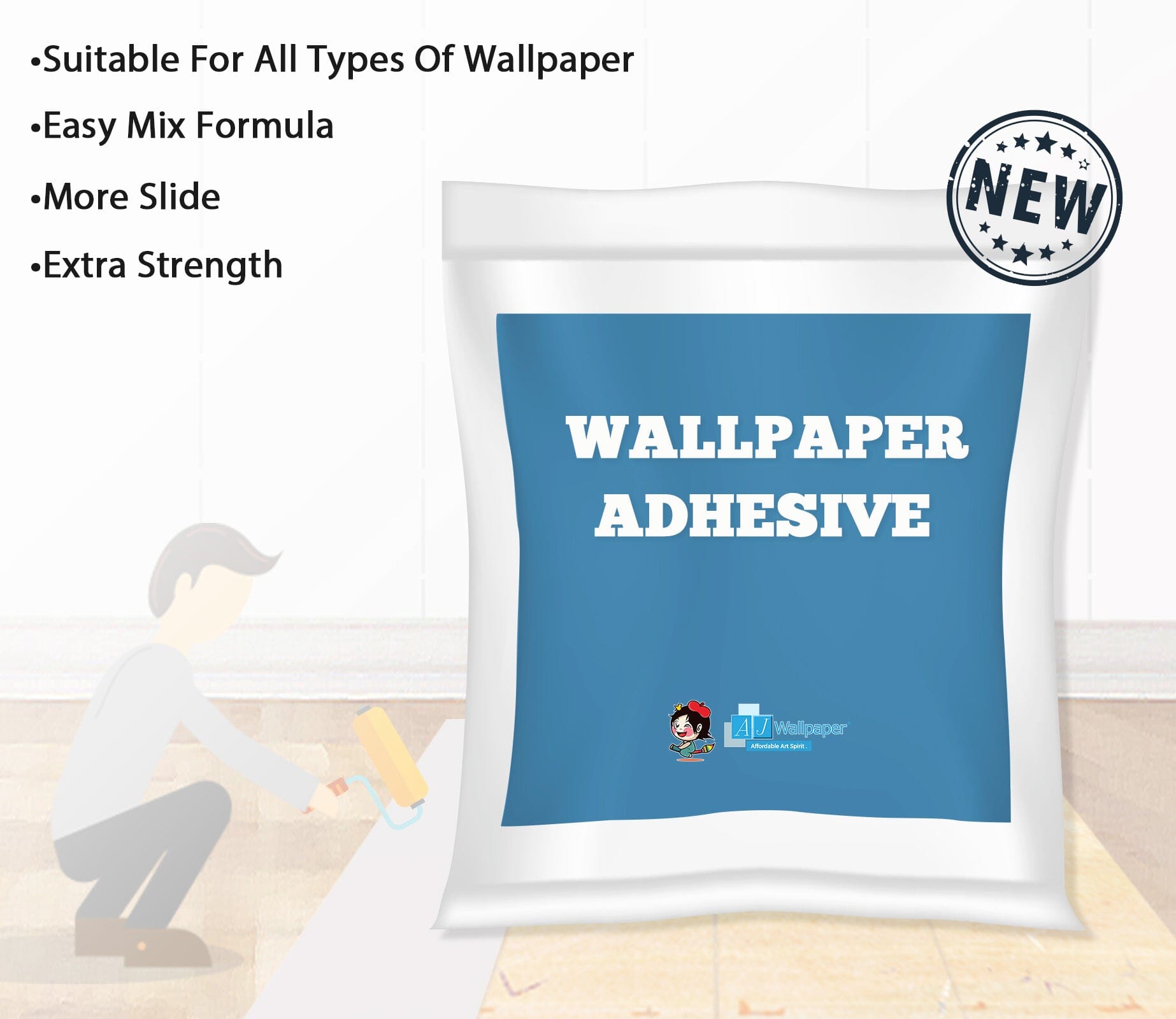 AJ Wallpaper Adhesive Glue