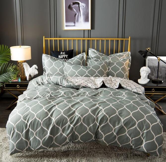 3D Green Round Diamond 8097 Bed Pillowcases Quilt