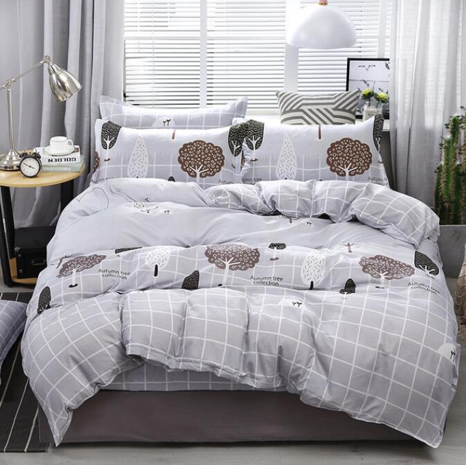 3D White Lattice Tree 12016 Bed Pillowcases Quilt