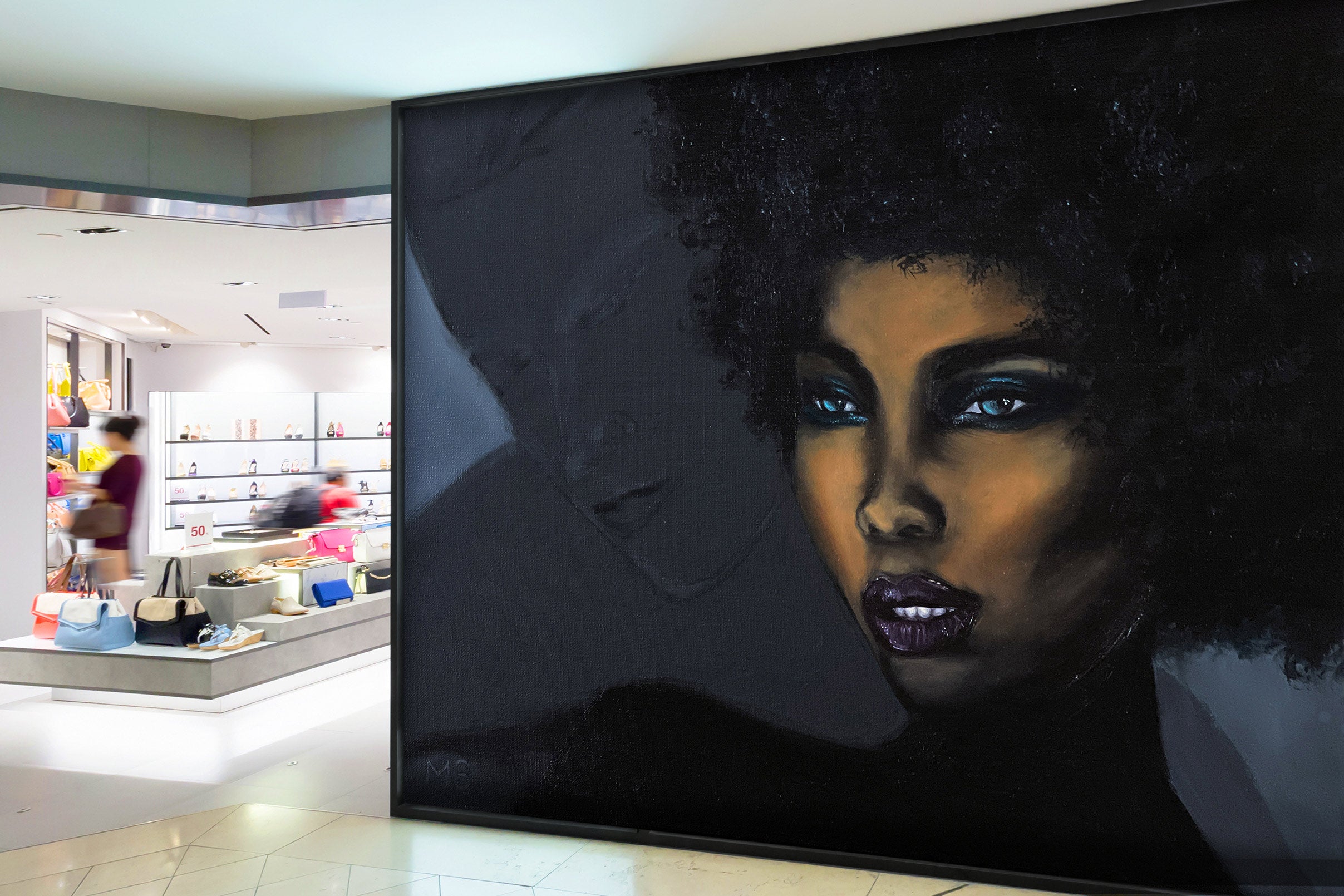 3D Black Woman 9817 Marina Zotova Wall Mural Wall Murals