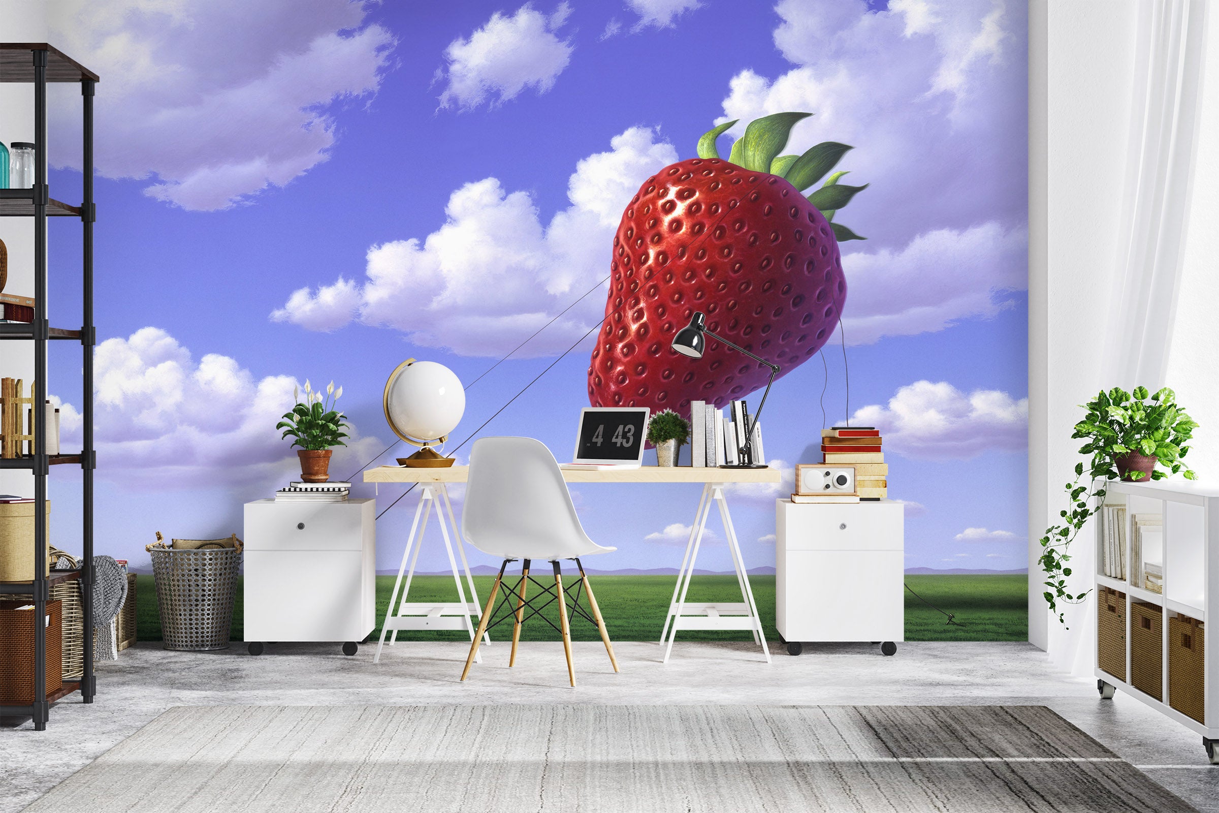 3D Strawberry Sky 85009 Jerry LoFaro Wall Mural Wall Murals