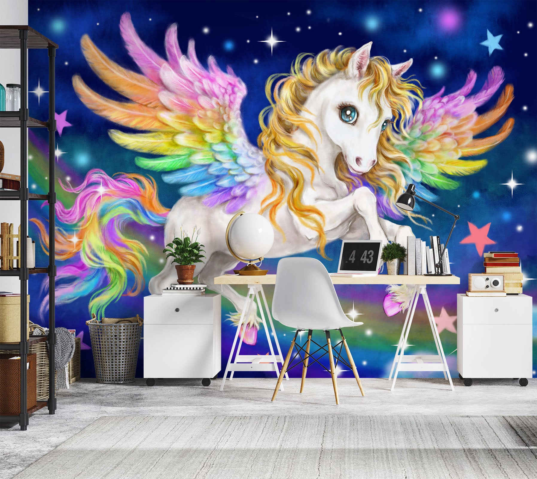 3D Fantasy Unicorn 5425 Kayomi Harai Wall Mural Wall Murals
