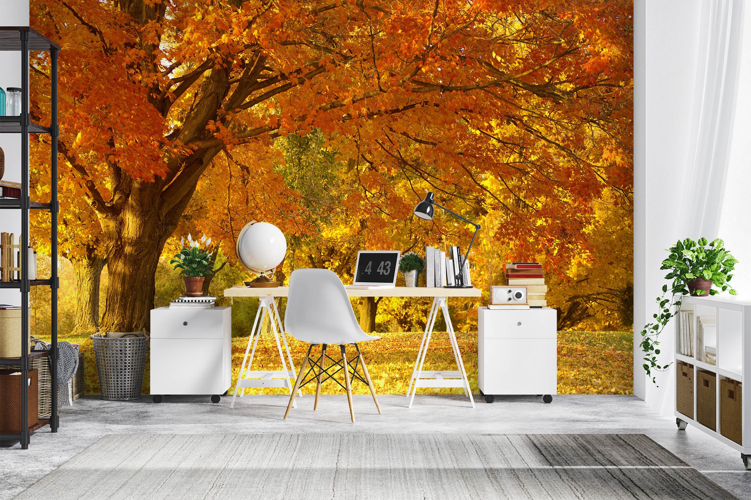 3D Golden Forest 1113 Wall Murals