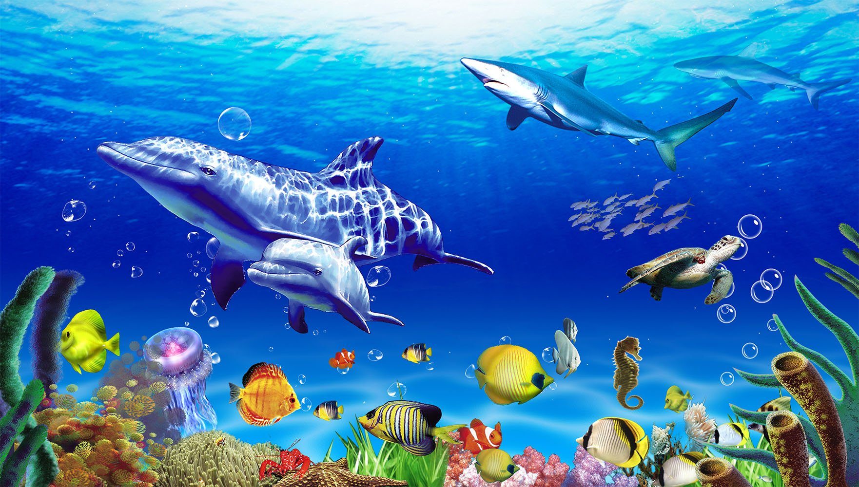 3D Ocean 1764 Non Slip Rug Mat Mat AJ Creativity Home 