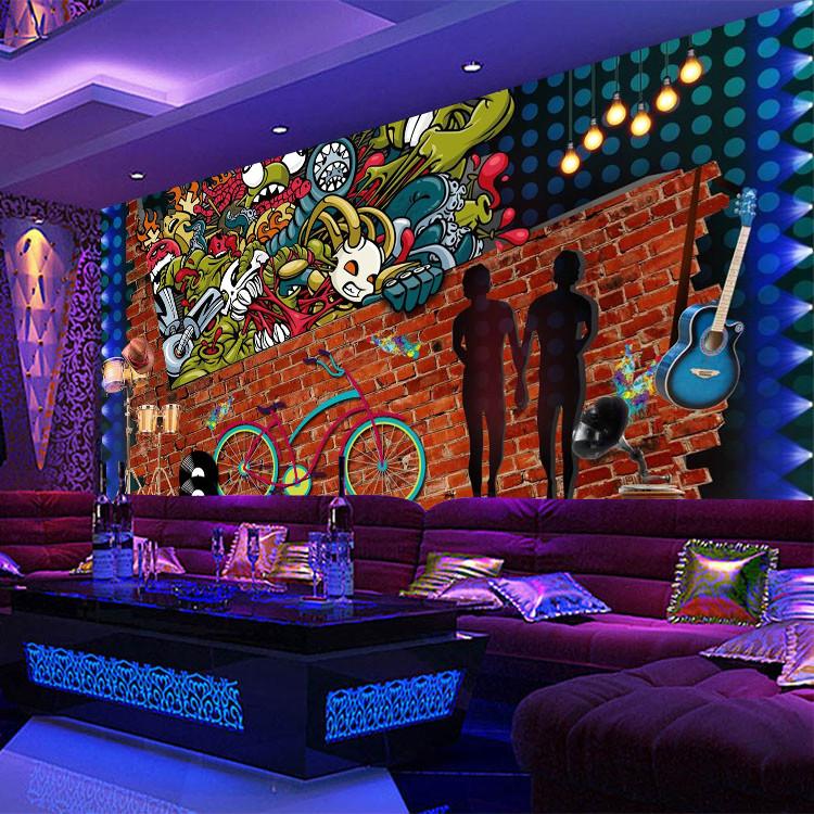 3D Red Bike Graffiti 26 Wallpaper AJ Wallpaper 