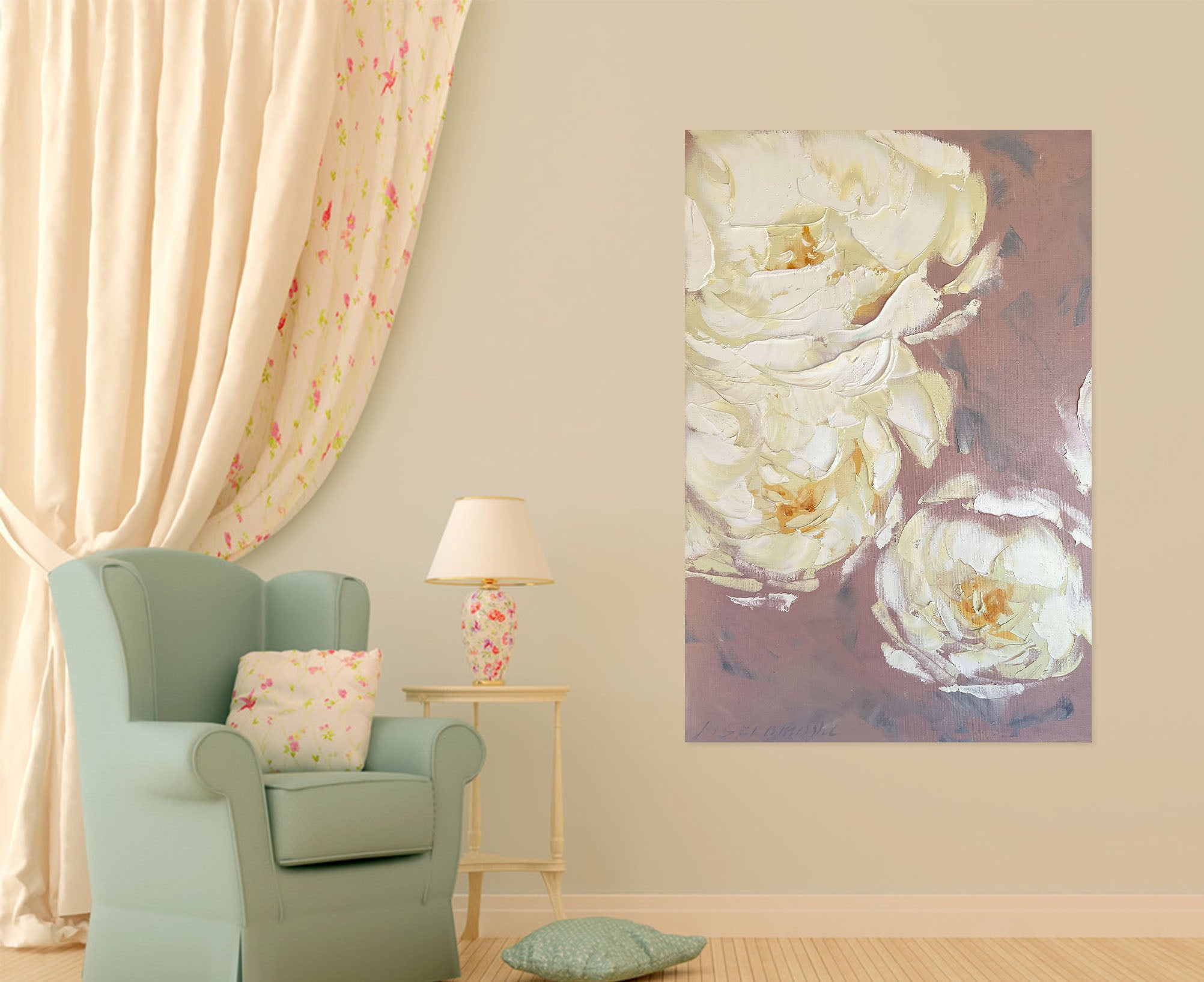 3D Elegant Rose 2608 Skromova Marina Wall Sticker