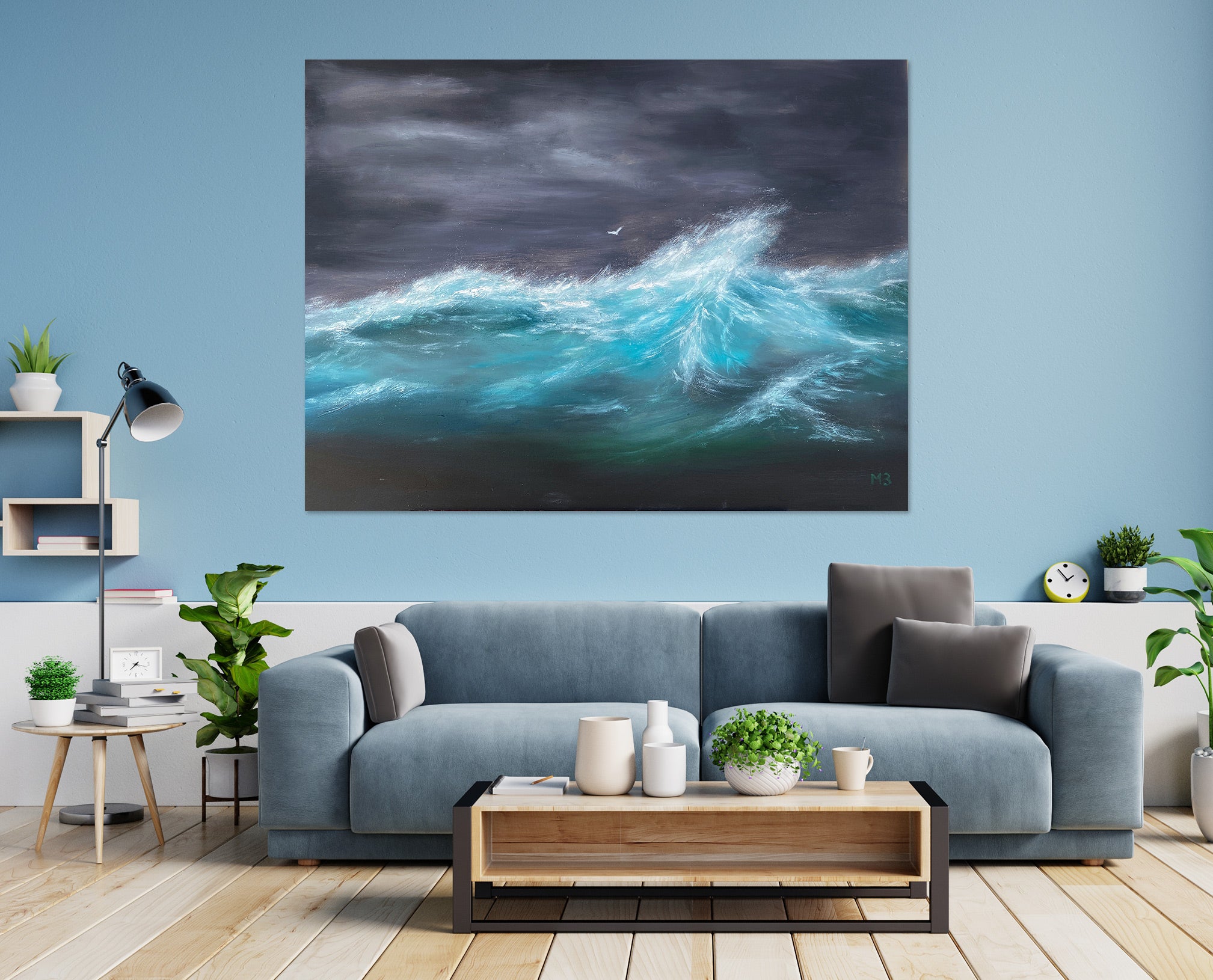 3D Waves 10057 Marina Zotova Wall Sticker
