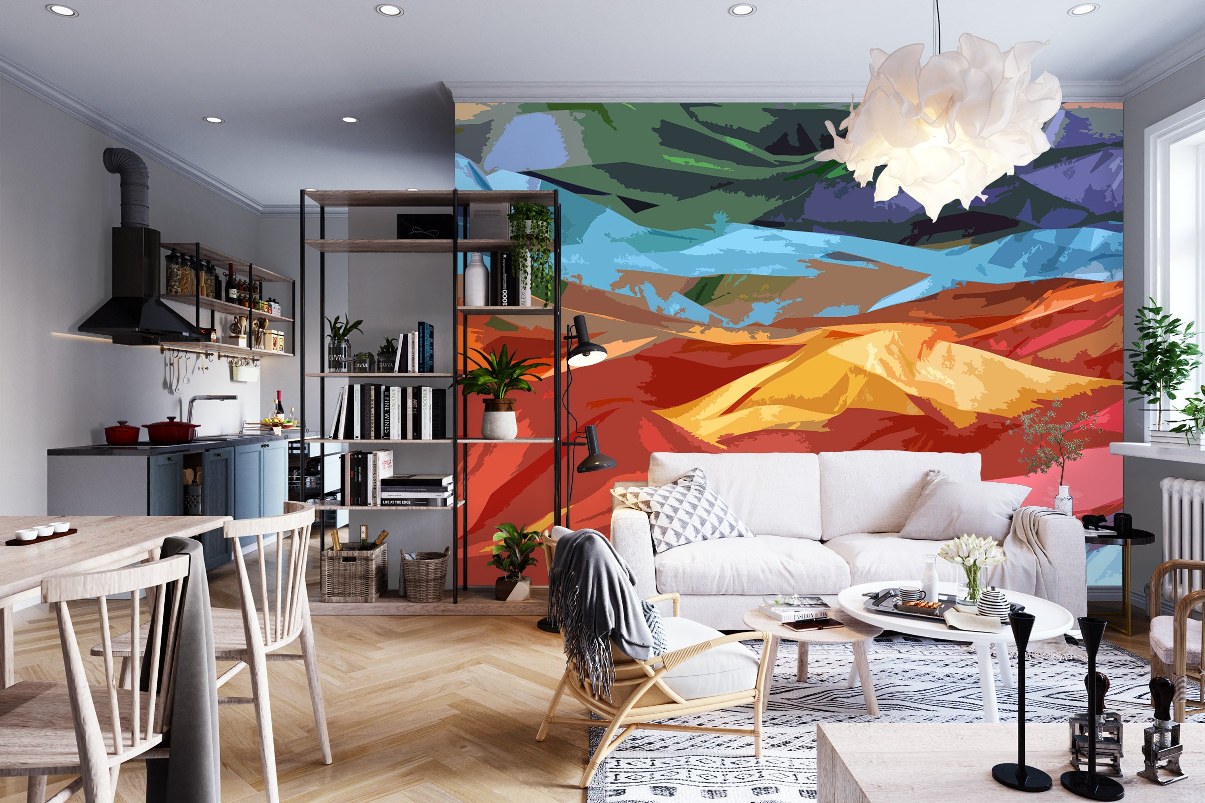 3D Mountains Final 70106 Shandra Smith Wall Mural Wall Murals