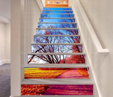 3D Autumn 4869 Stair Risers Wallpaper AJ Wallpaper 