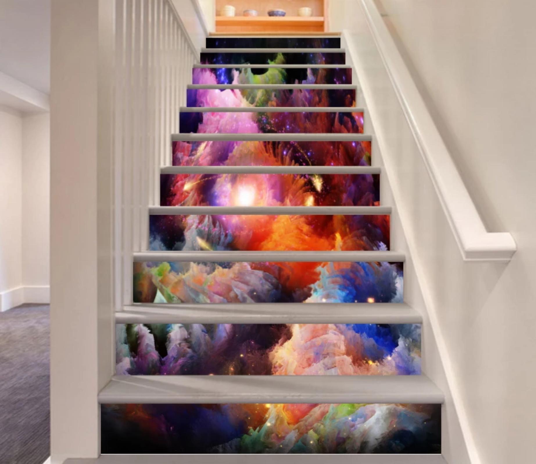 3D Colorful 2983 Stair Risers Wallpaper AJ Wallpaper 
