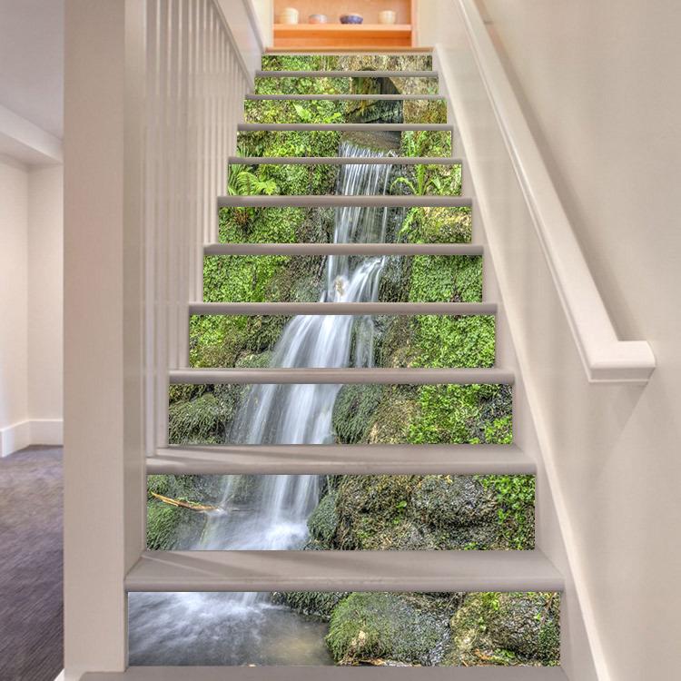 3D Waterfall 3647 Stair Risers Wallpaper AJ Wallpaper 
