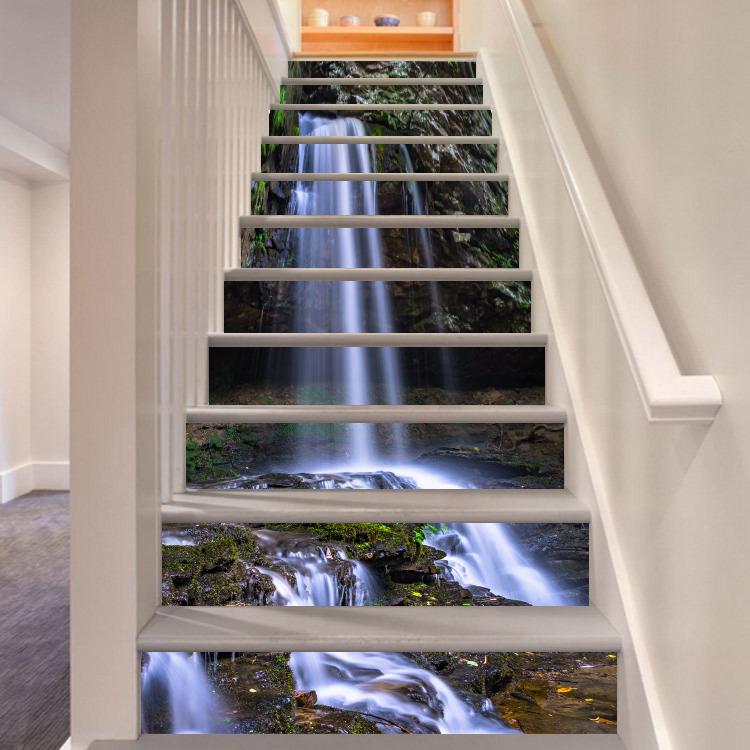 3D Waterfall 2536 Stair Risers Wallpaper AJ Wallpaper 