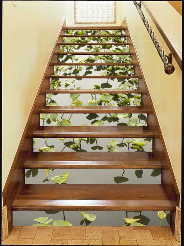 3D Pond 3126 Stair Risers Wallpaper AJ Wallpaper 