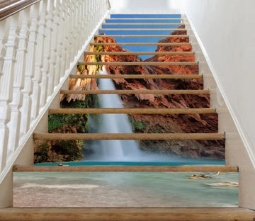 3D Waterfall 8261 Stair Risers Wallpaper AJ Wallpaper 
