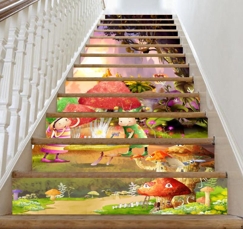 3D Fairy Tale World 380 Stair Risers Wallpaper AJ Wallpaper 
