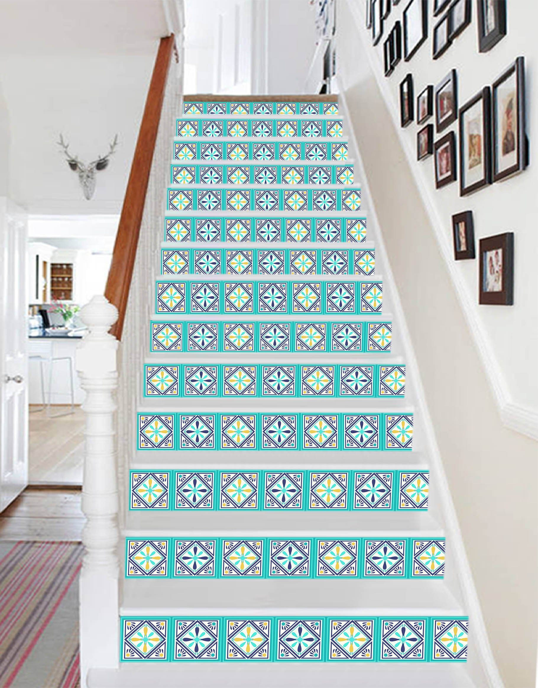 3D Color Gird 243 Stair Risers Wallpaper AJ Wallpaper 