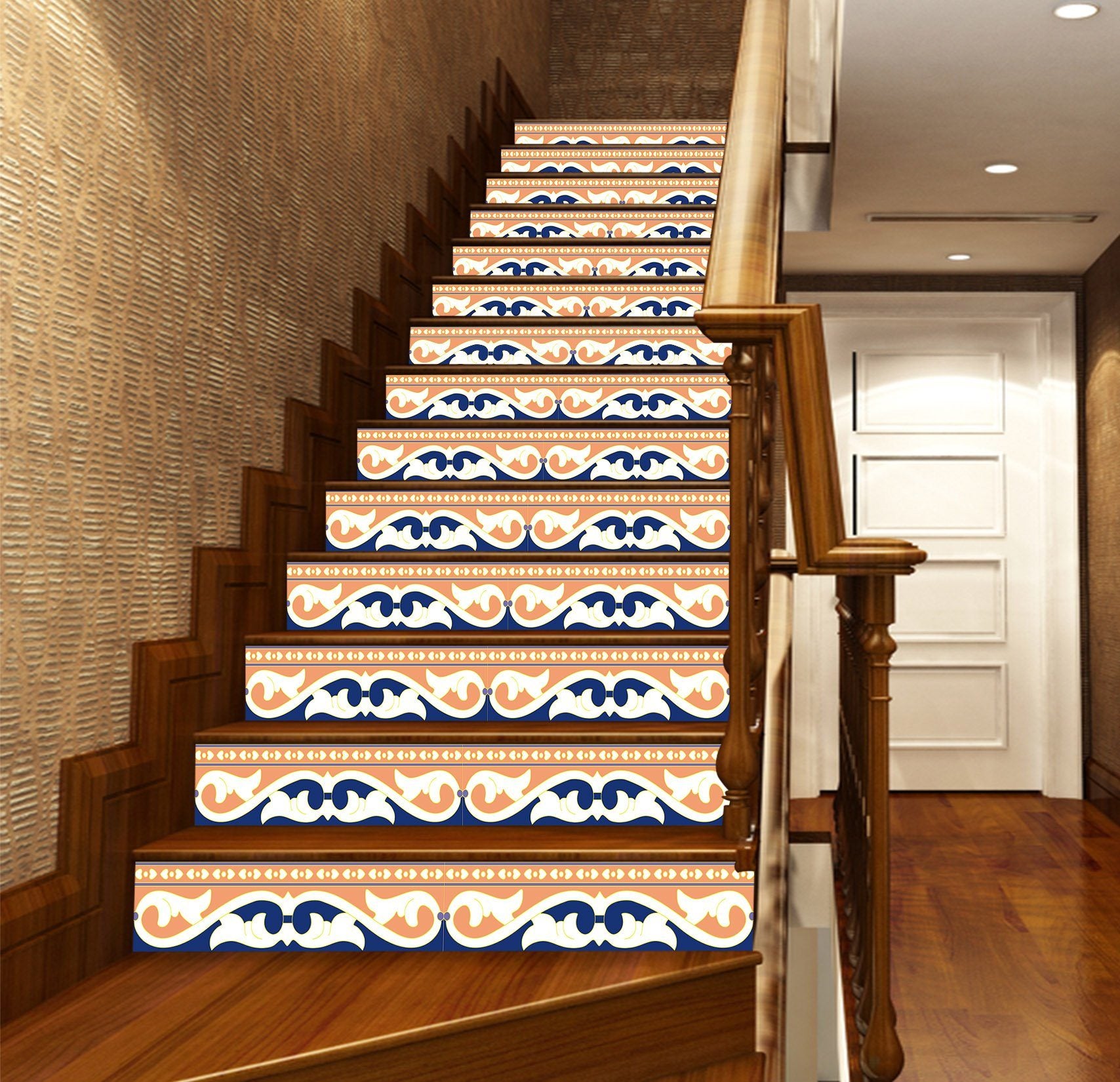 3D Vine Pattern 1671 Stair Risers Wallpaper AJ Wallpaper 
