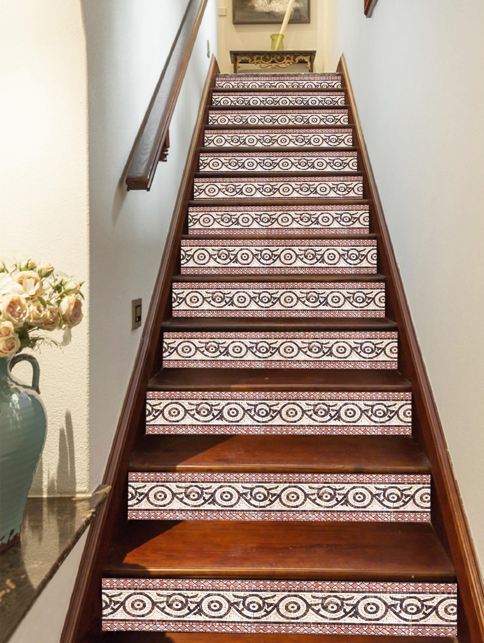 3D Fancy Borders IN Printing 33 Stair Risers Wallpaper AJ Wallpaper 