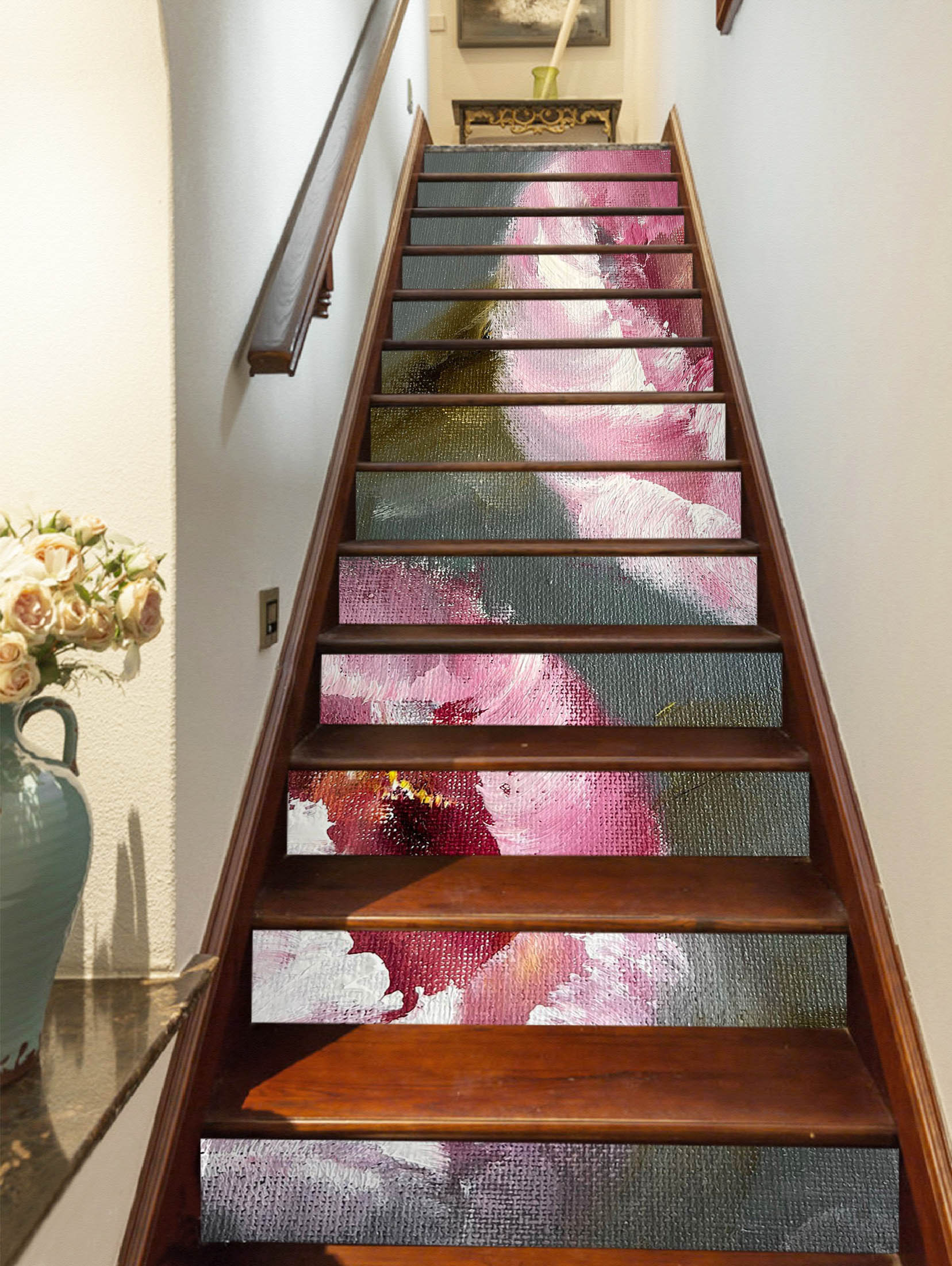 3D Painted Flowers 2174 Skromova Marina Stair Risers