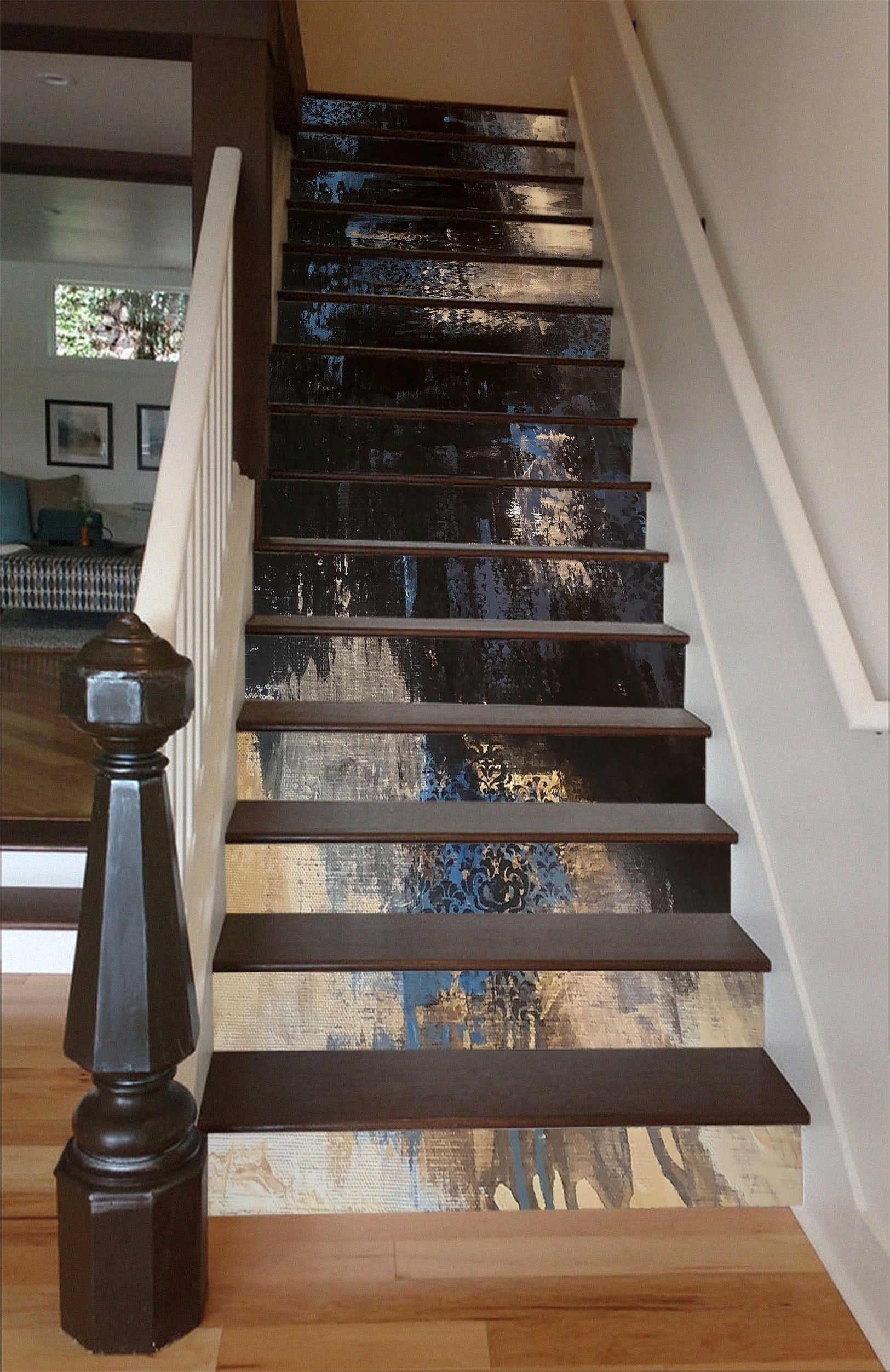 3D Ink Wash Painting 826 Skromova Marina Stair Risers