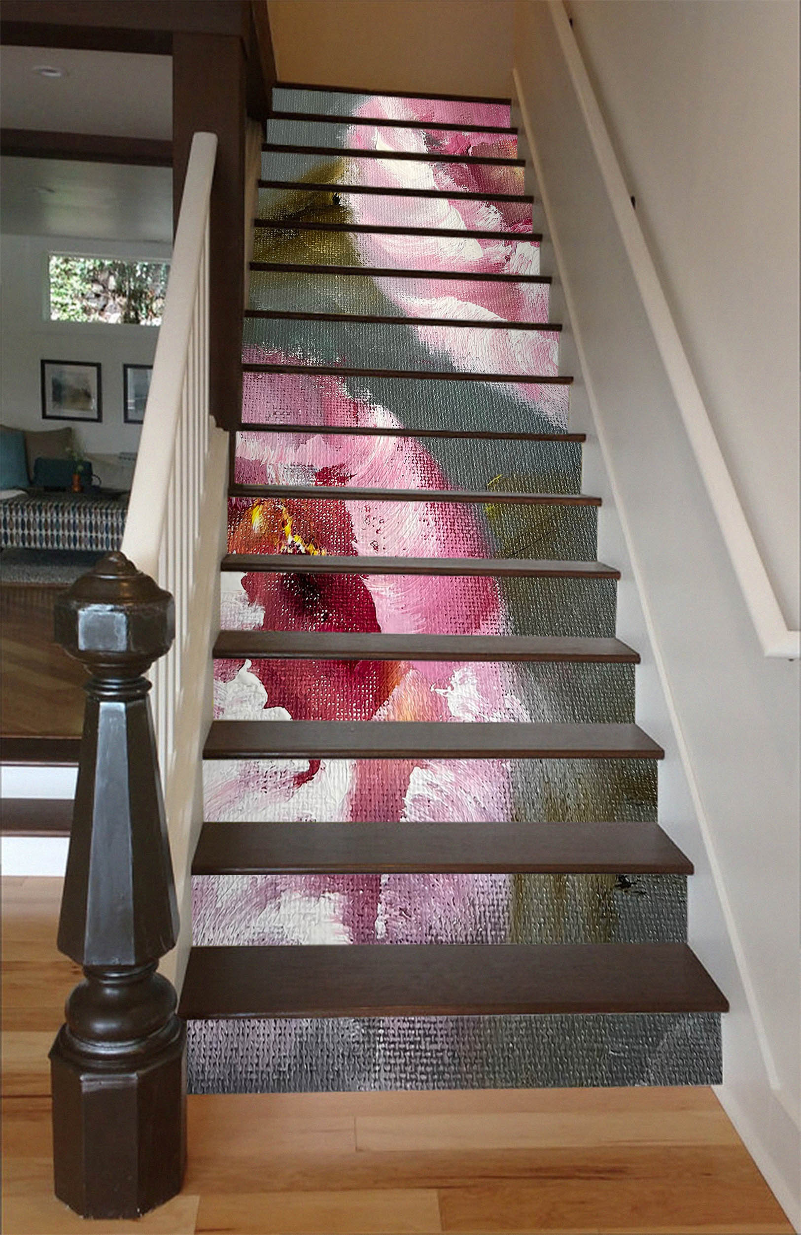3D Painted Flowers 2174 Skromova Marina Stair Risers