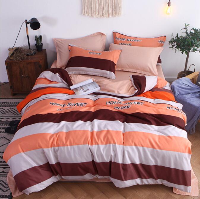 3D Orange Brown Bars 12028 Bed Pillowcases Quilt