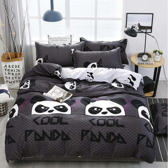 3D Panda Head 12013 Bed Pillowcases Quilt