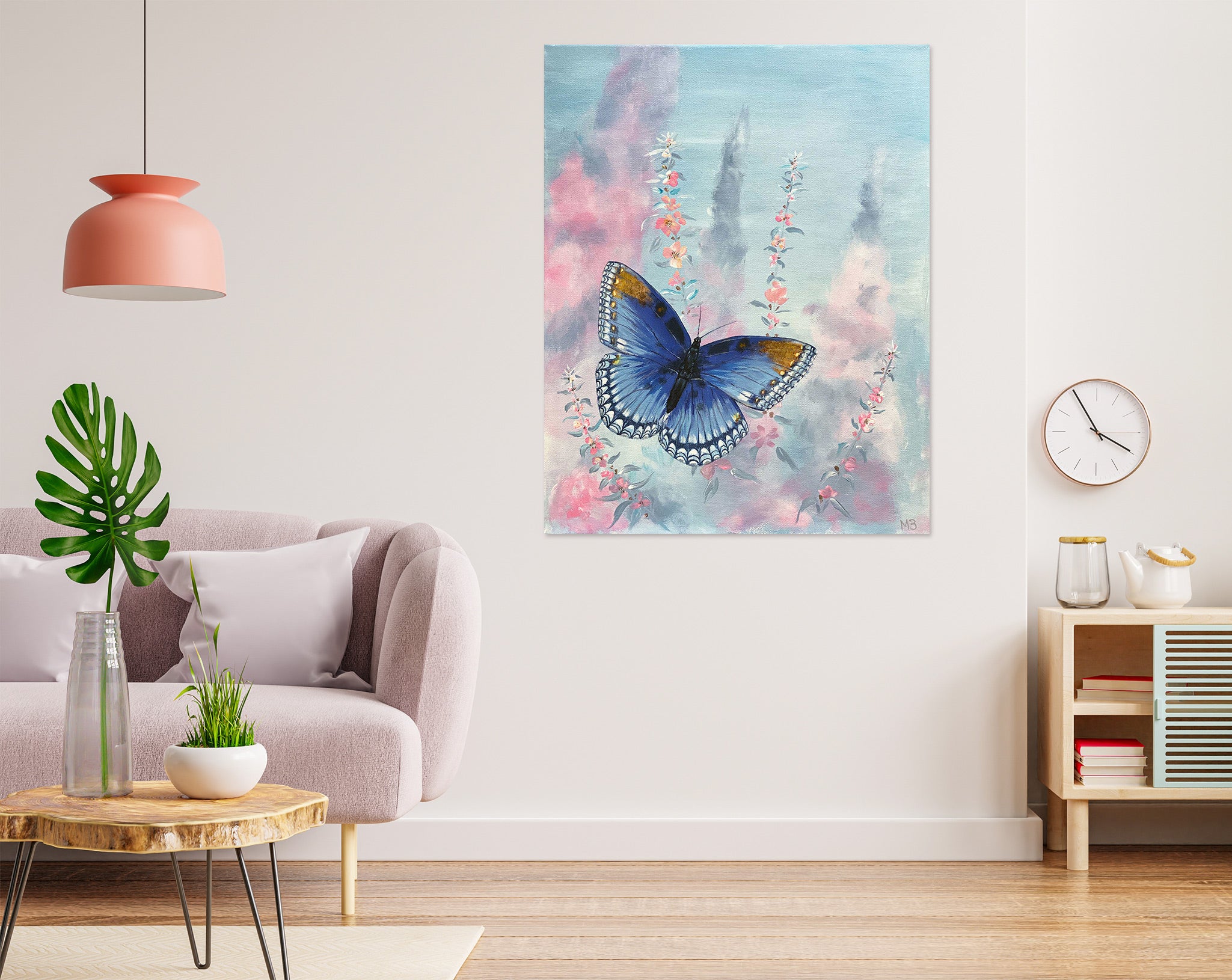 3D Butterfly Blue 10070 Marina Zotova Wall Sticker