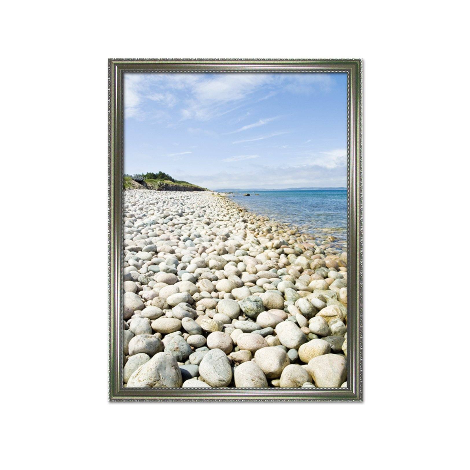 3D Stone Beach 038 Fake Framed Print Painting Wallpaper AJ Creativity Home 