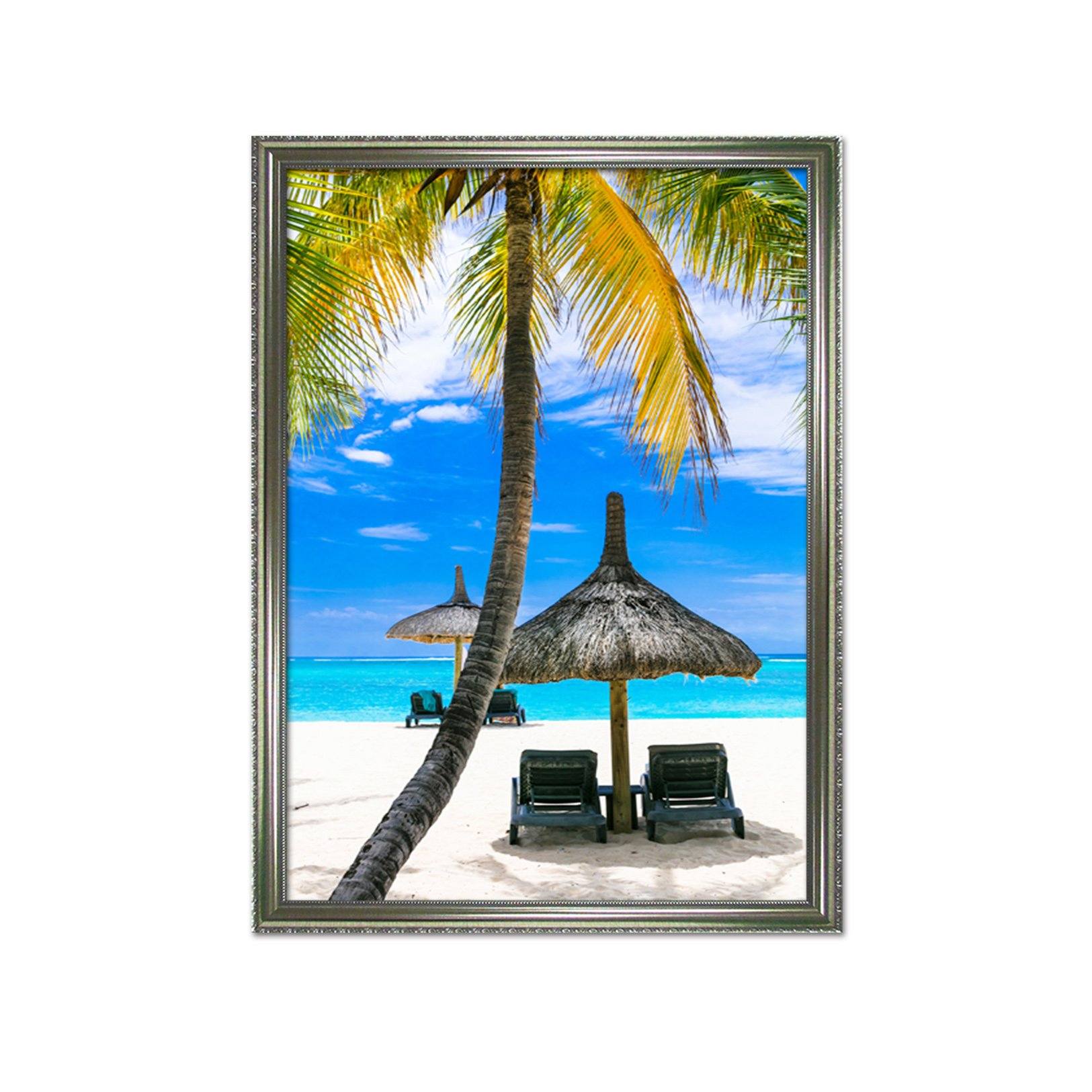 3D Beach Table 137 Fake Framed Print Painting Wallpaper AJ Creativity Home 