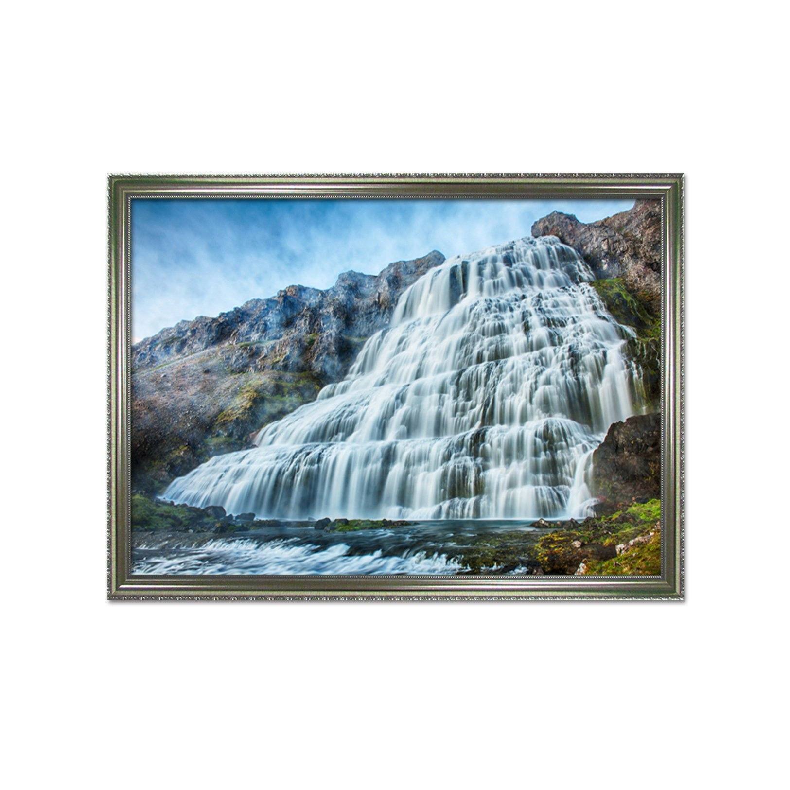 3D Mountain Stream 166 Fake Framed Print Painting Wallpaper AJ Creativity Home 