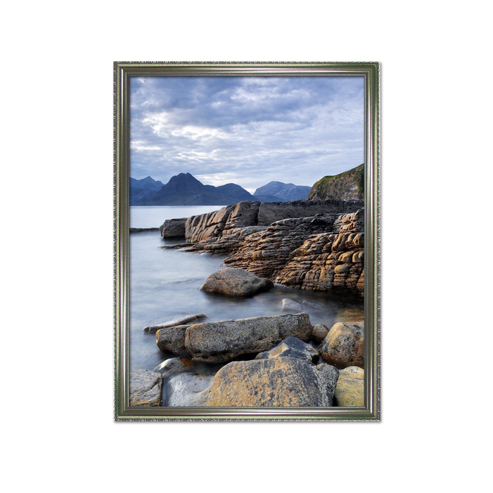 3D Seaside Slope 083 Fake Framed Print Painting Wallpaper AJ Creativity Home 