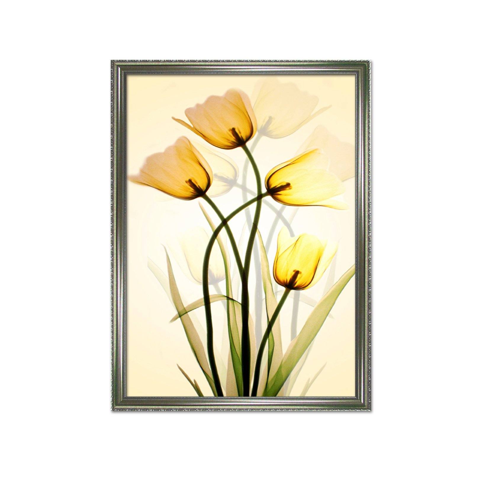 3D Little Yellow Flower 015 Fake Framed Print Painting Wallpaper AJ Creativity Home 