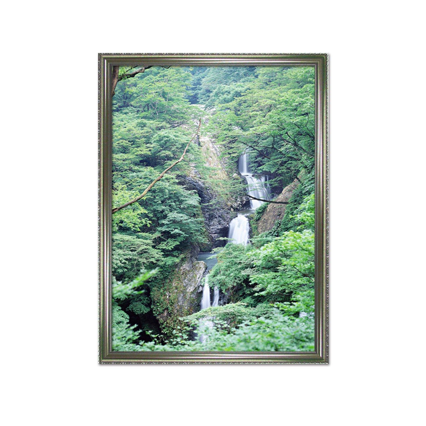 3D River Foreste 056 Fake Framed Print Painting Wallpaper AJ Creativity Home 