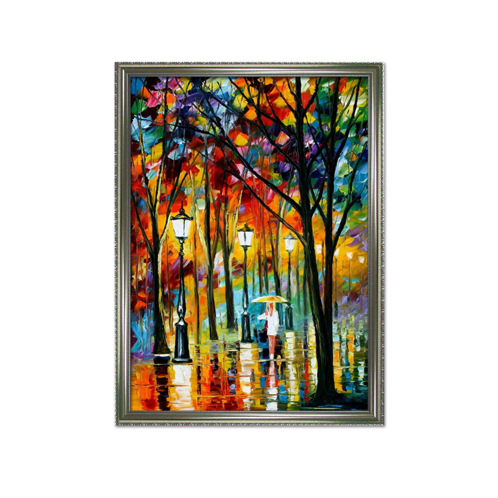 3D Street Light 085 Fake Framed Print Painting Wallpaper AJ Creativity Home 