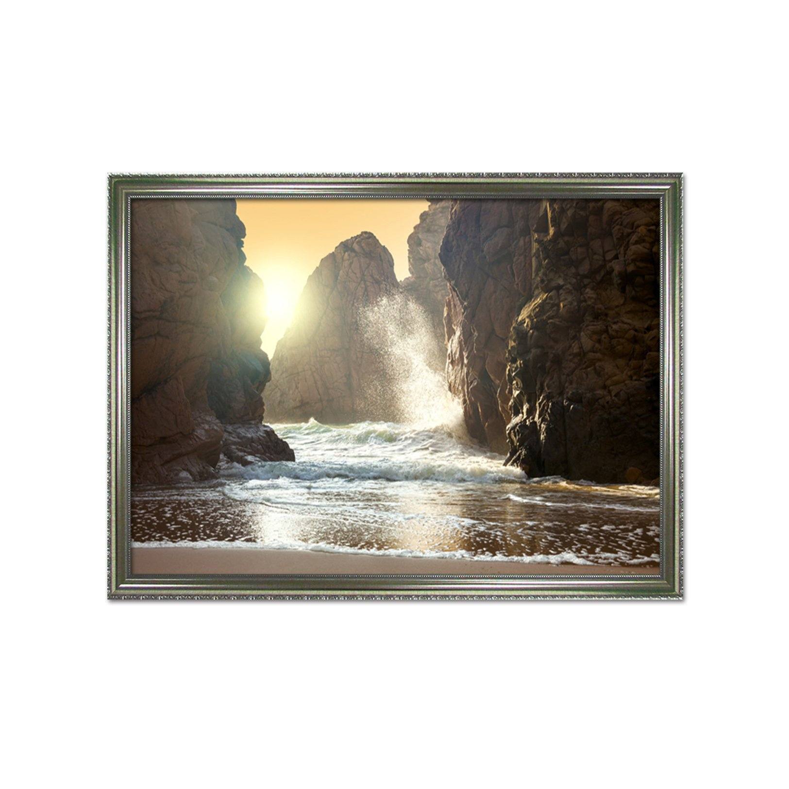 3D Mountain Surf 173 Fake Framed Print Painting Wallpaper AJ Creativity Home 