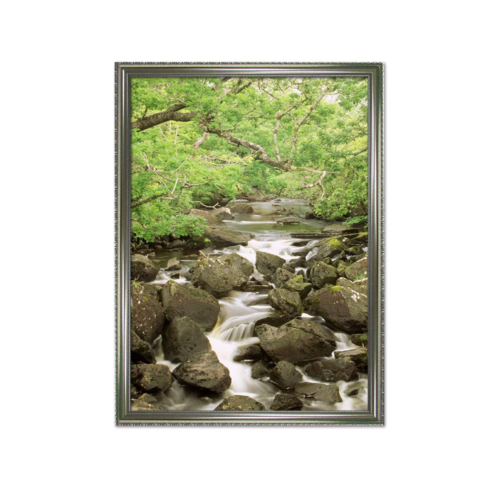 3D Stone River 064 Fake Framed Print Painting Wallpaper AJ Creativity Home 