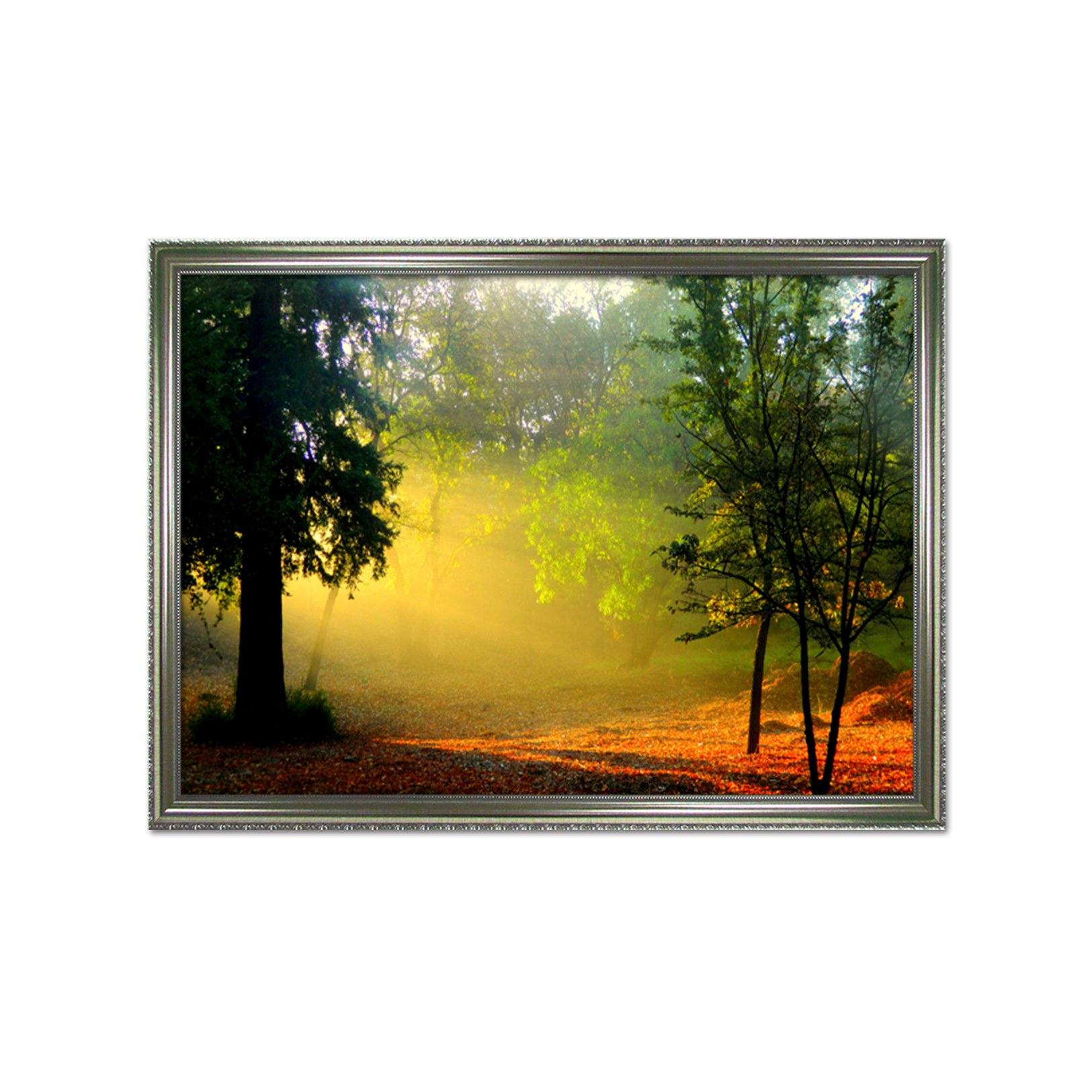 3D Sunshine Leaves 033 Fake Framed Print Painting Wallpaper AJ Creativity Home 