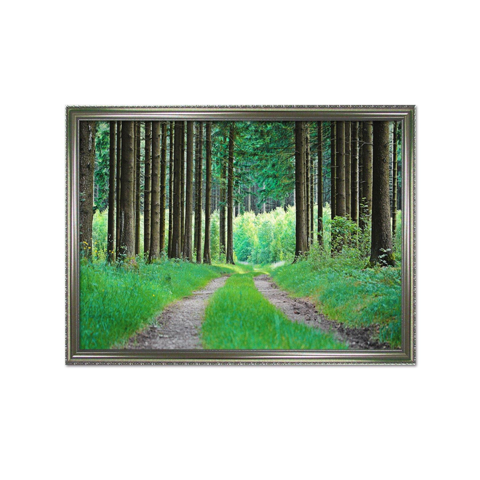 3D Grass Road 022 Fake Framed Print Painting Wallpaper AJ Creativity Home 