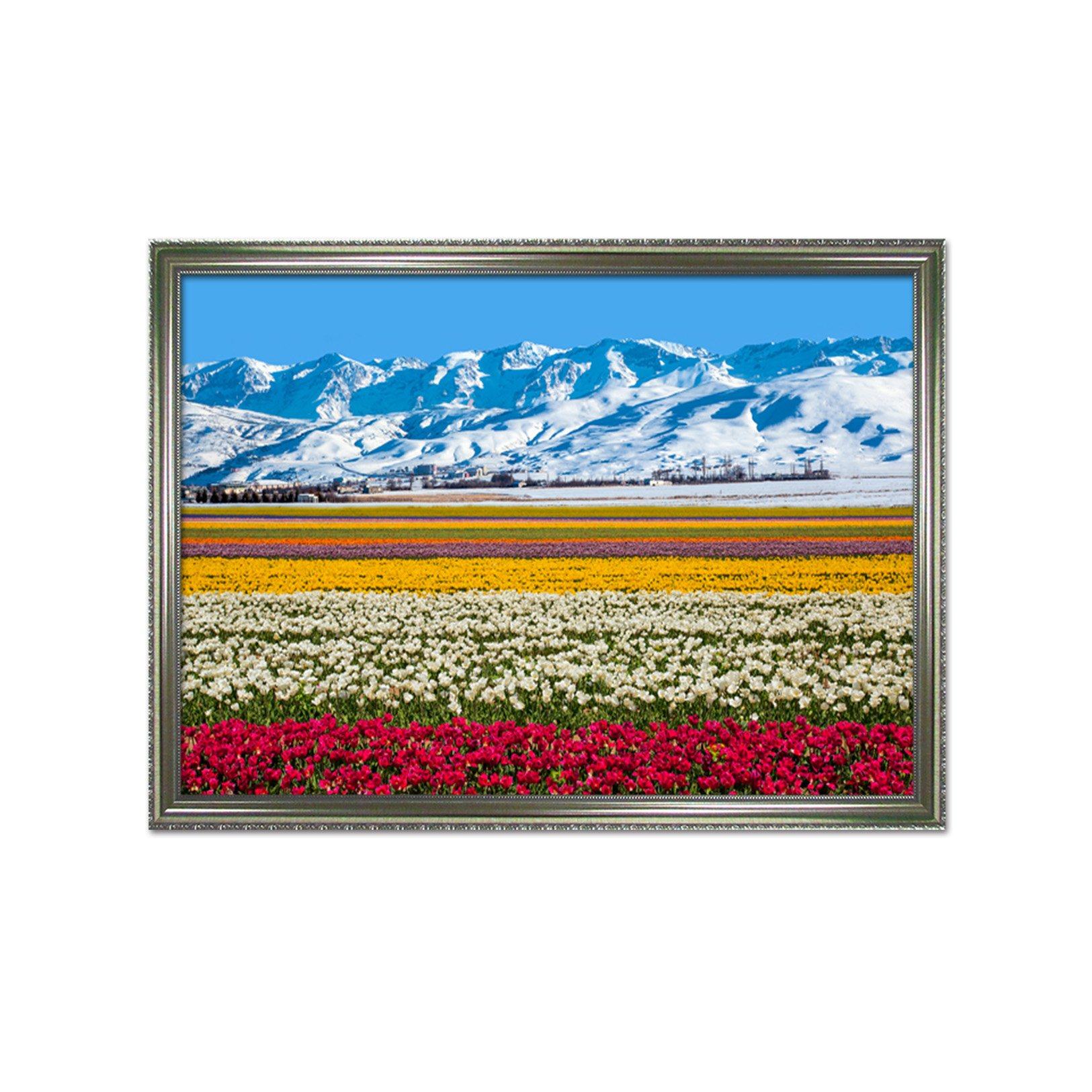 3D Flower Sea 189 Fake Framed Print Painting Wallpaper AJ Creativity Home 