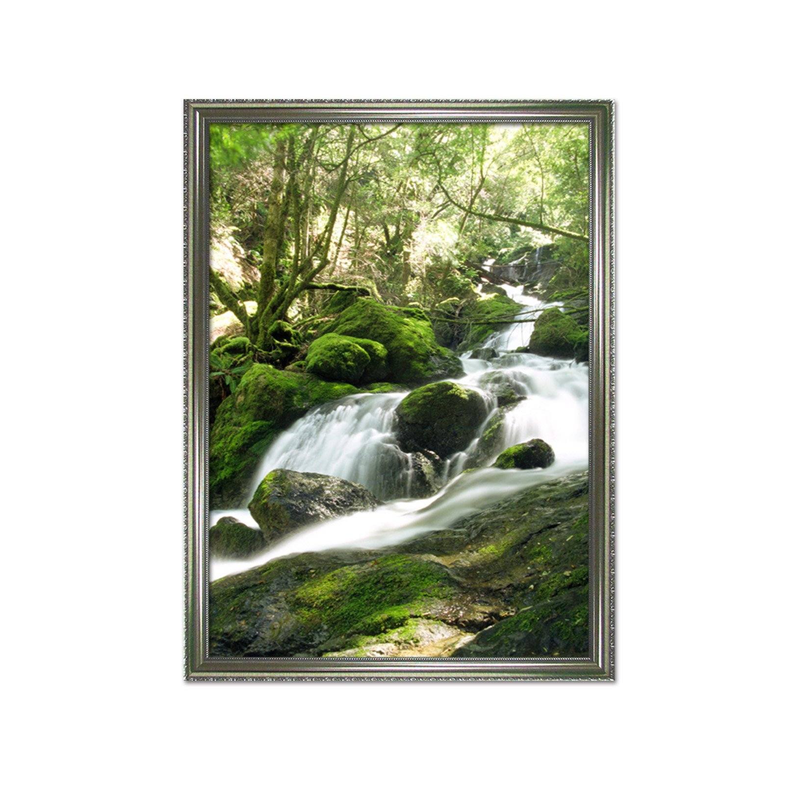 3D Moss River 062 Fake Framed Print Painting Wallpaper AJ Creativity Home 