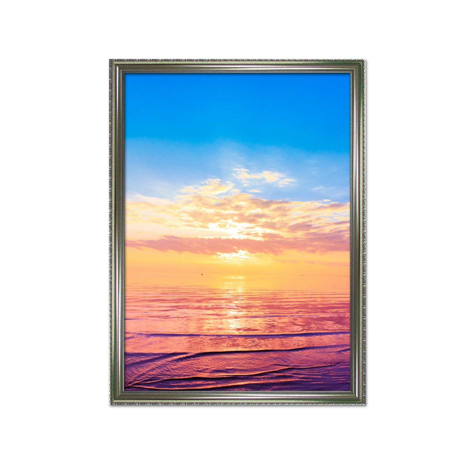 3D Dusk Sea 042 Fake Framed Print Painting Wallpaper AJ Creativity Home 