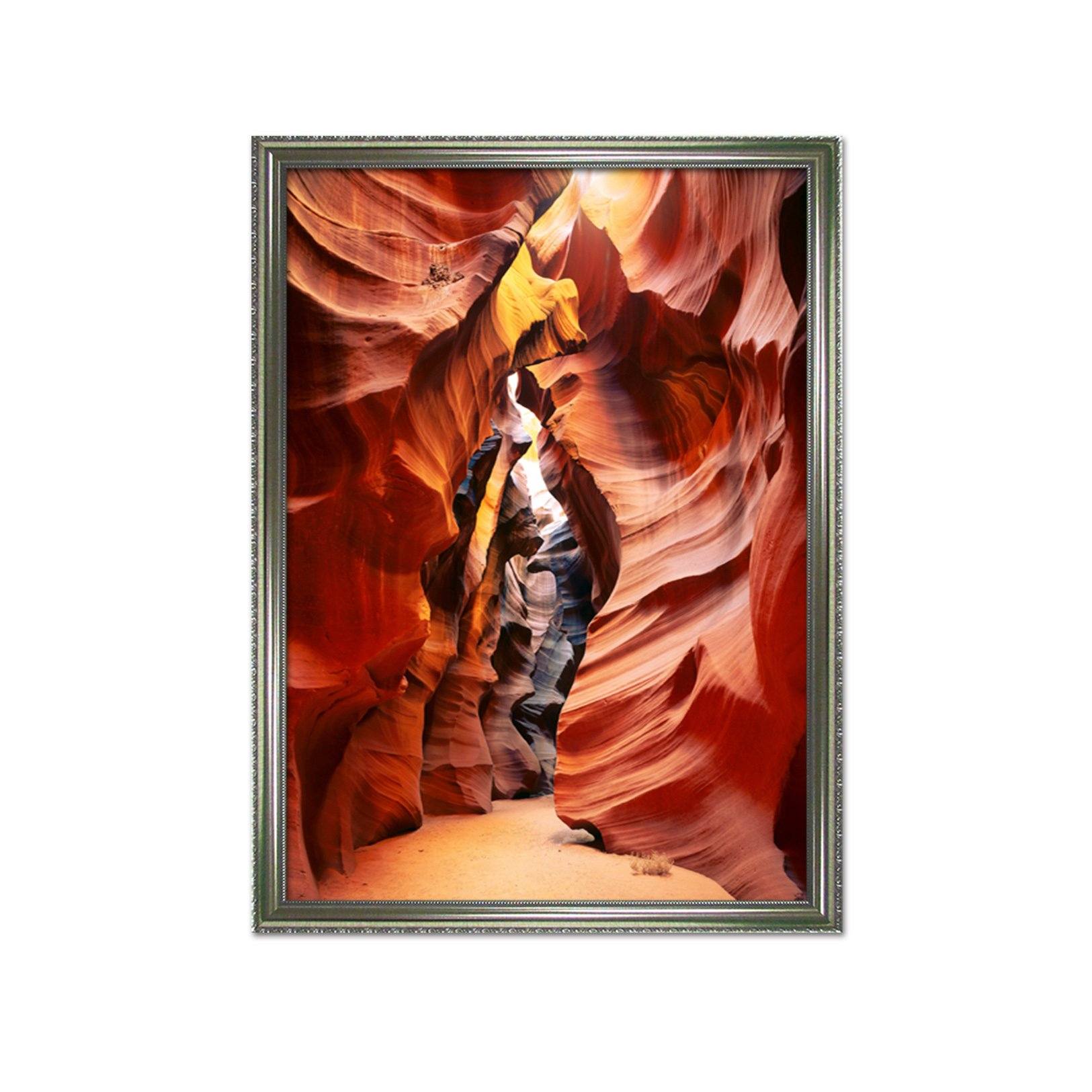 3D Red Rock Hill 076 Fake Framed Print Painting Wallpaper AJ Creativity Home 