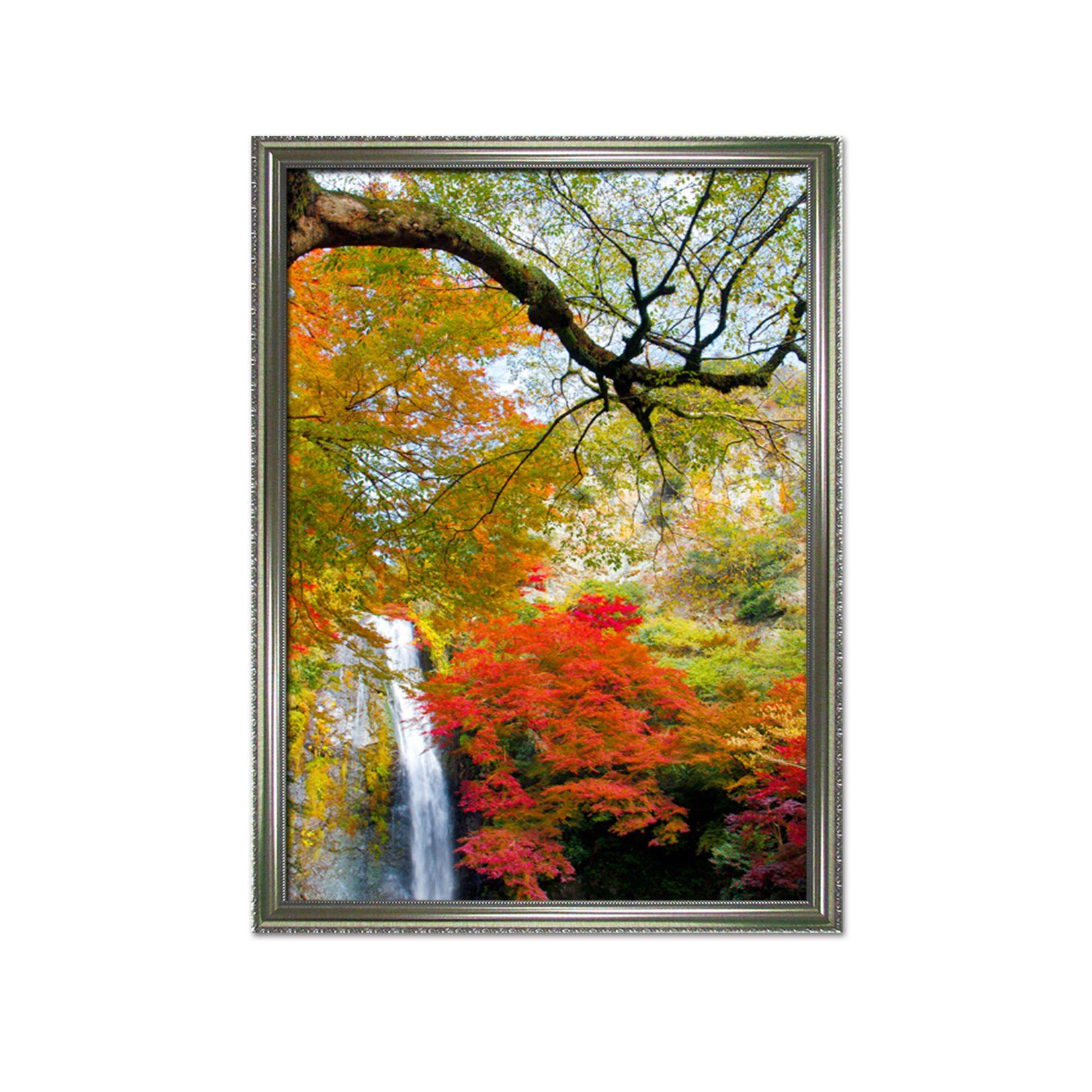 3D Lush Tree 132 Fake Framed Print Painting Wallpaper AJ Creativity Home 