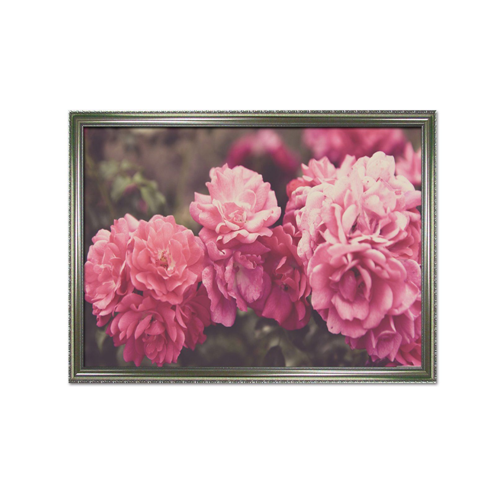 3D Pink Flower 030 Fake Framed Print Painting Wallpaper AJ Creativity Home 